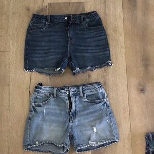 Target girls Cat & Jack Art Class jean denim shorts 10/12 large bundle of 2